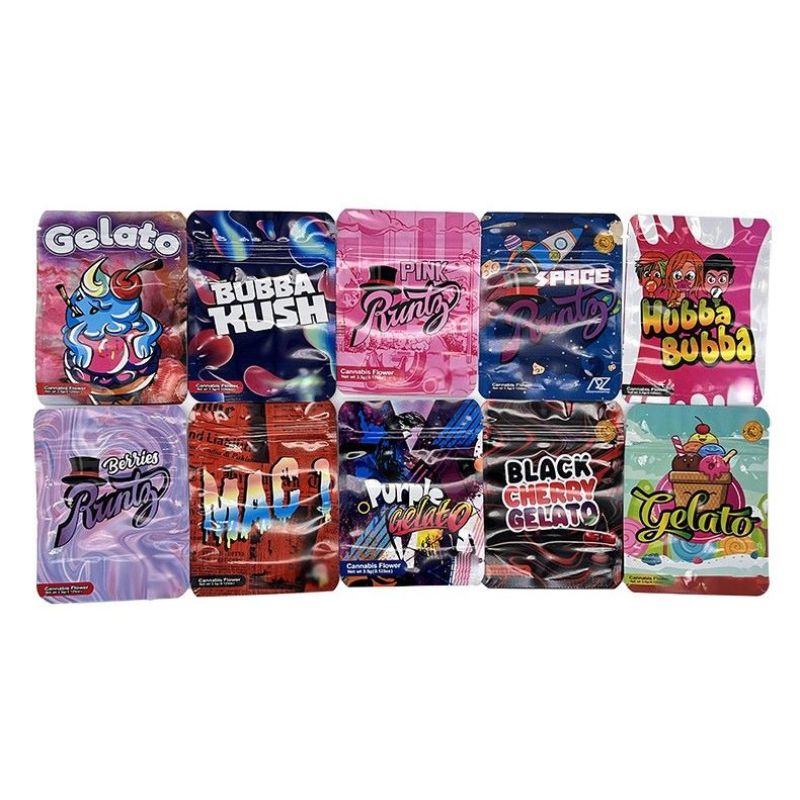 3.5G Black Cherry Gelato Strain Mylar Packaging Bag